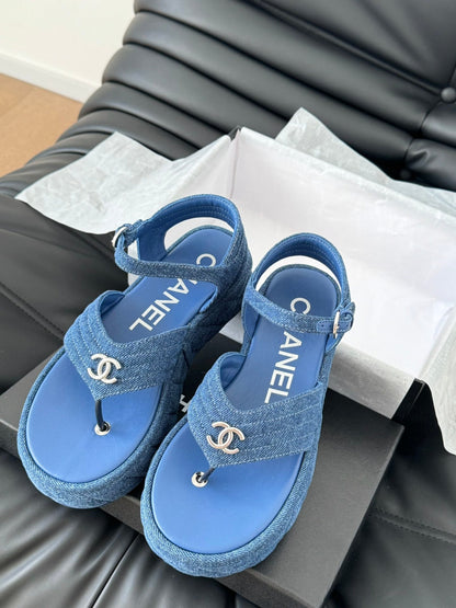 CC 25S Slingback Sandal Blue Denim