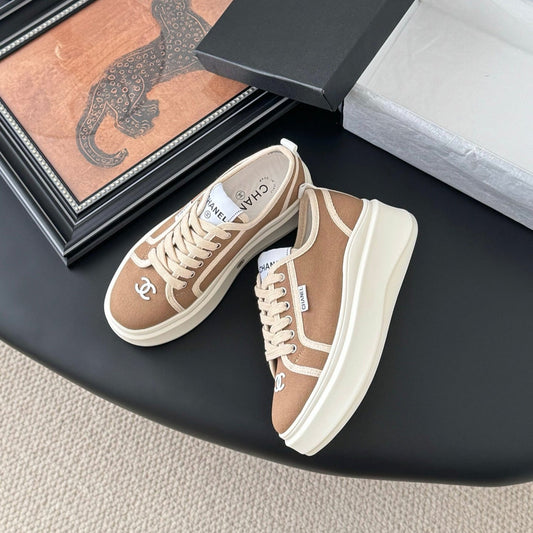 CC 25 Logo Printed Sneaker Brown Fabric Original 305313