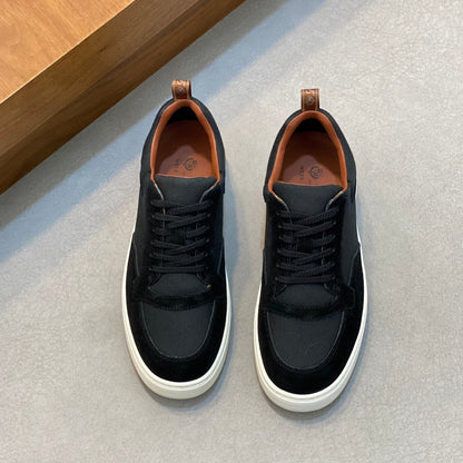 LP NEWPORT WALK SNEAKERS BLACK AND ANCHOR SUEDE