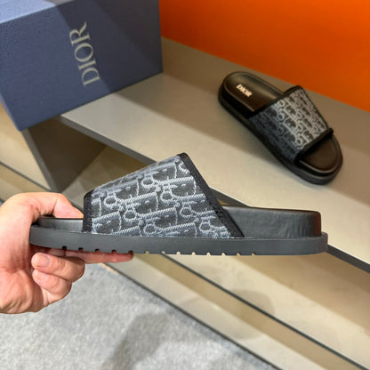 CD VELCRO STRAP SLIPPER LEAD COLOR JACQUARD