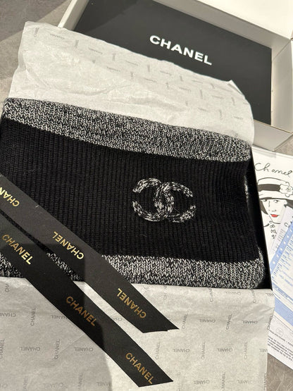 CC Scarf 200 CM In Black Cashmere 403783