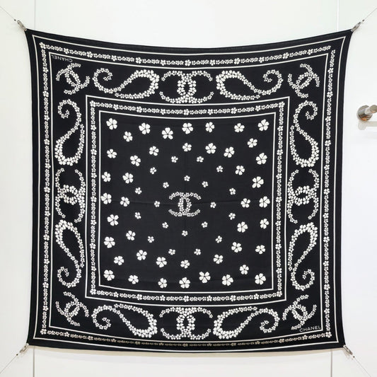 CC 25  Scarf 140CM Black Cashmere 293090