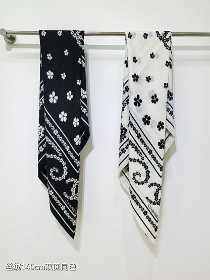 CC 25  Scarf 140CM White Cashmere 293091
