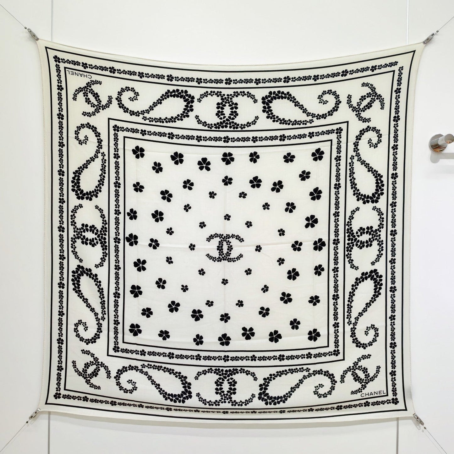 CC 25  Scarf 140CM White Cashmere 293091