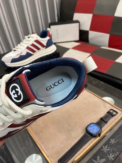 GG x Adidas Men's Sneaker Multicolor Cowhide Suede 554163