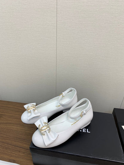 CC Mary Jane 25mm White Cowhide