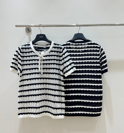 Dior 2026 Short-Sleeved Shirts Bow Detail Tencel 479348
