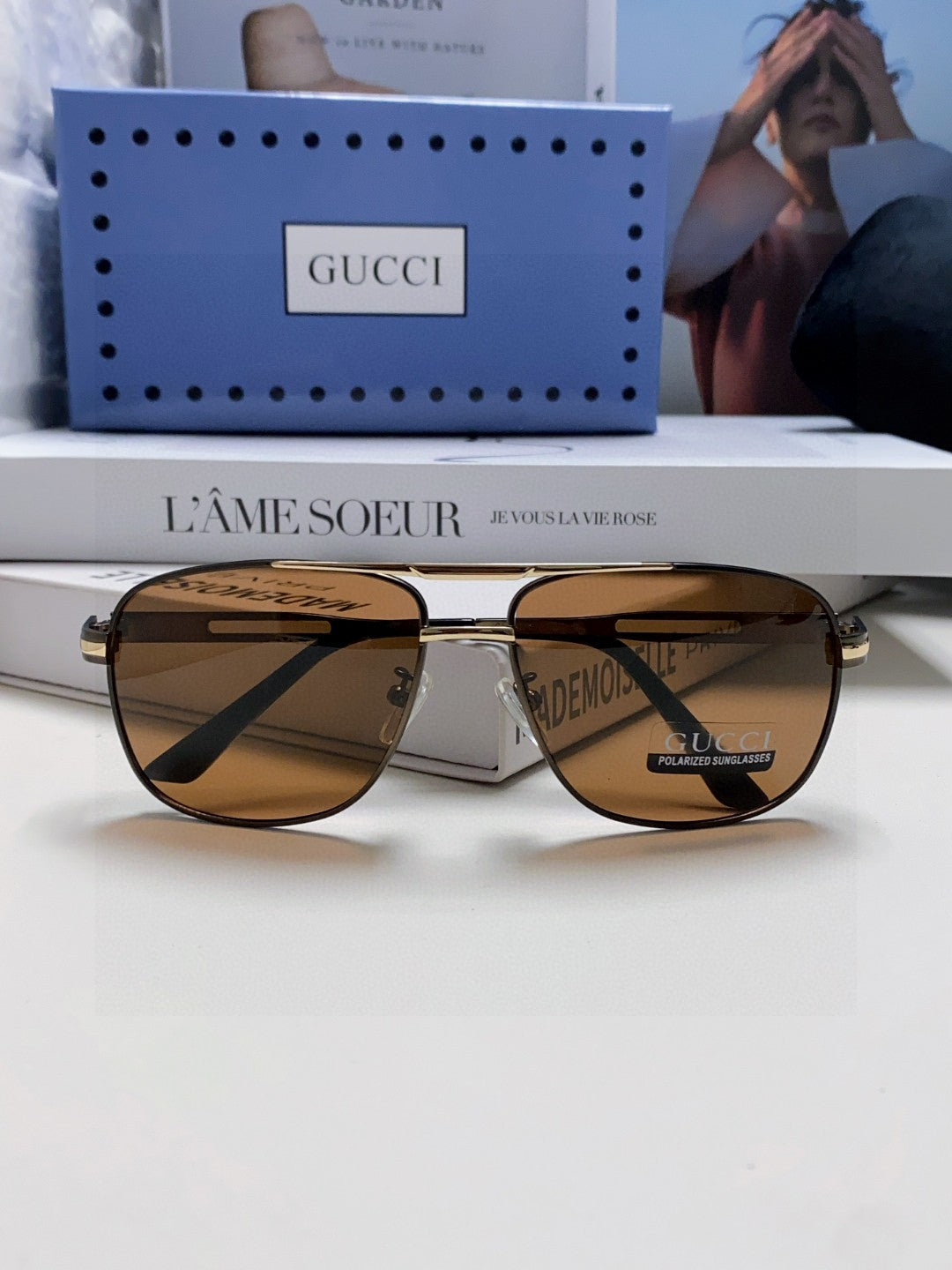NAVIGATOR FRAME SUNGLASSES 570256 IN METAL