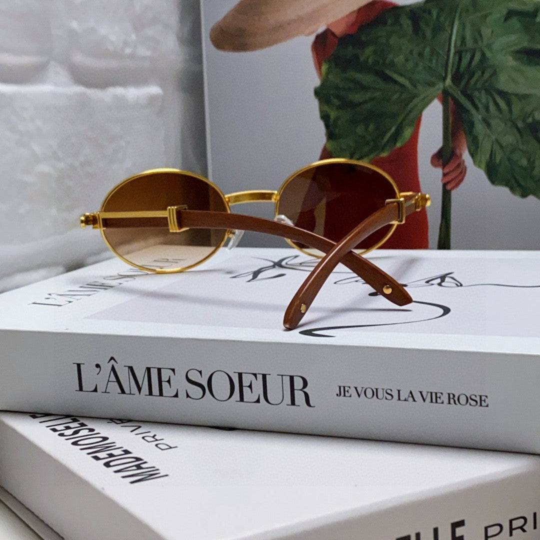 PREMIÈRE ROUND FRAME SUNGLASSES CT0464S IN METAL
