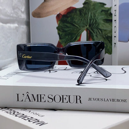 EMBOSSED LOGO RECTANGULAR FRAME SUNGLASSES 575773 IN ACETATE