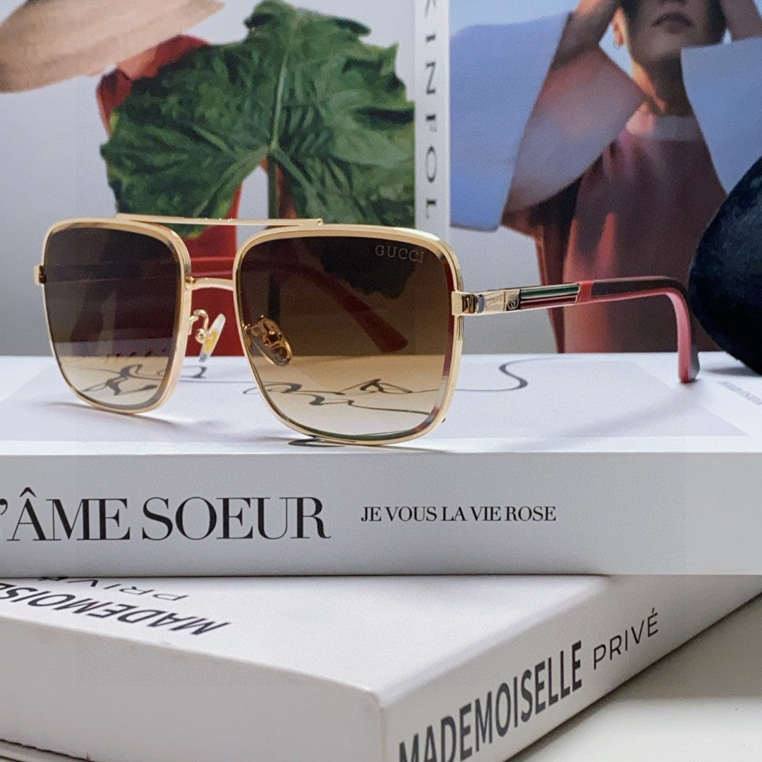 SQUARE FRAME SUNGLASSES 576880 IN METAL