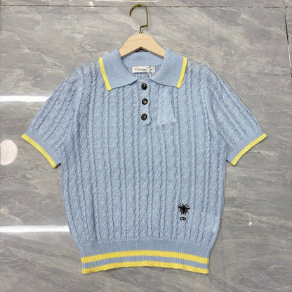 Dior 2026 Polo Collar Short-sleeved Shirt Cotton 341363