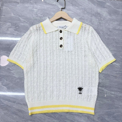 Dior 2026 Polo Collar Short-sleeved Shirt Cotton 341363