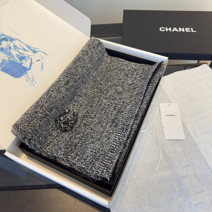 CC 25 Classic Scarf 170cm Gray Wool 293469