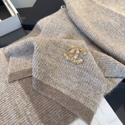 CC 25 Classic Scarf 170cm Light Beige Wool 293468