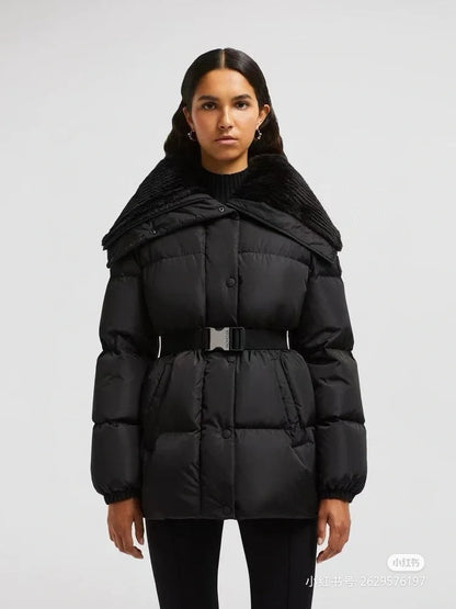 Moncler 25 Brasseurs Short Jacket Black Polyester 291396