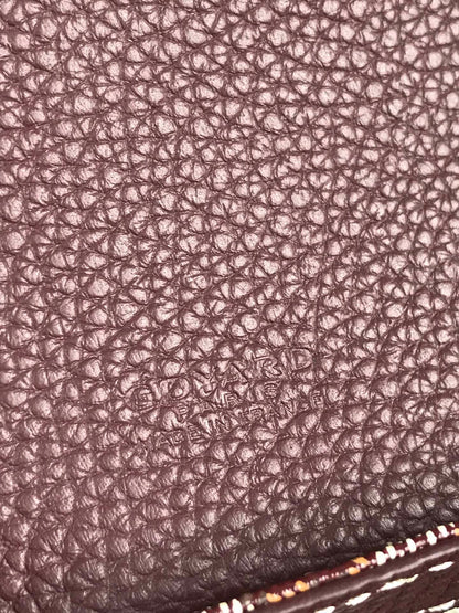 GRAND BLEU 16 IN WINE RED GOYARDINE CANVAS AND LAMBSKIN