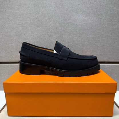 HM Men's 25 Klement Loafer Black Suede 701605