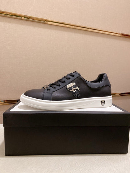 GG Men's Sneaker Black Cowhide 533953