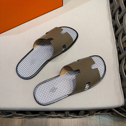 HM Men's Izmir Slide Moss Green Cowhide 540347