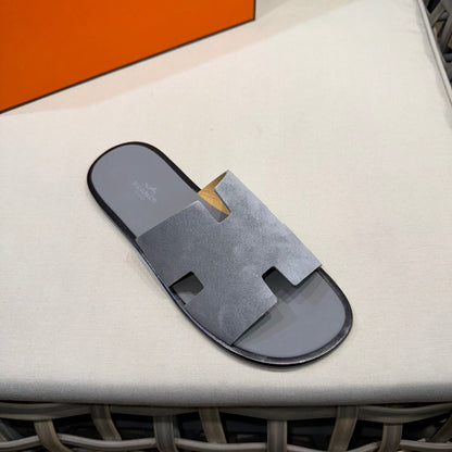 HM Men's Izmir Slide Grey Suede 540350