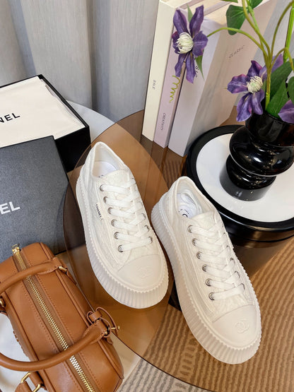 cc sneaker 40 white lace