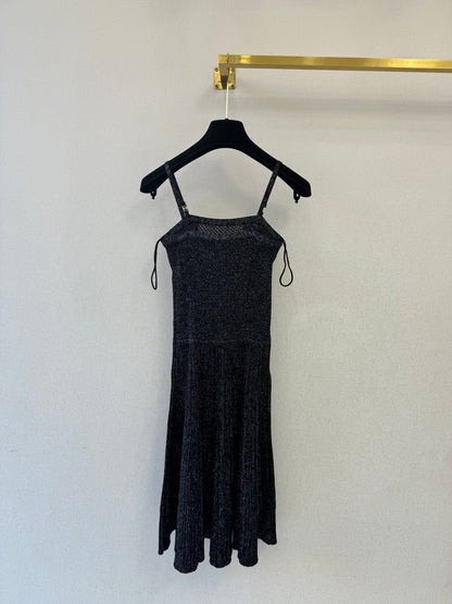 Chanel 2026 Slip Dress Black Cotton 394829