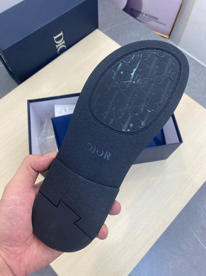 CD SLIDE ALIDAS SLIPPER BLACK CALFSKIN
