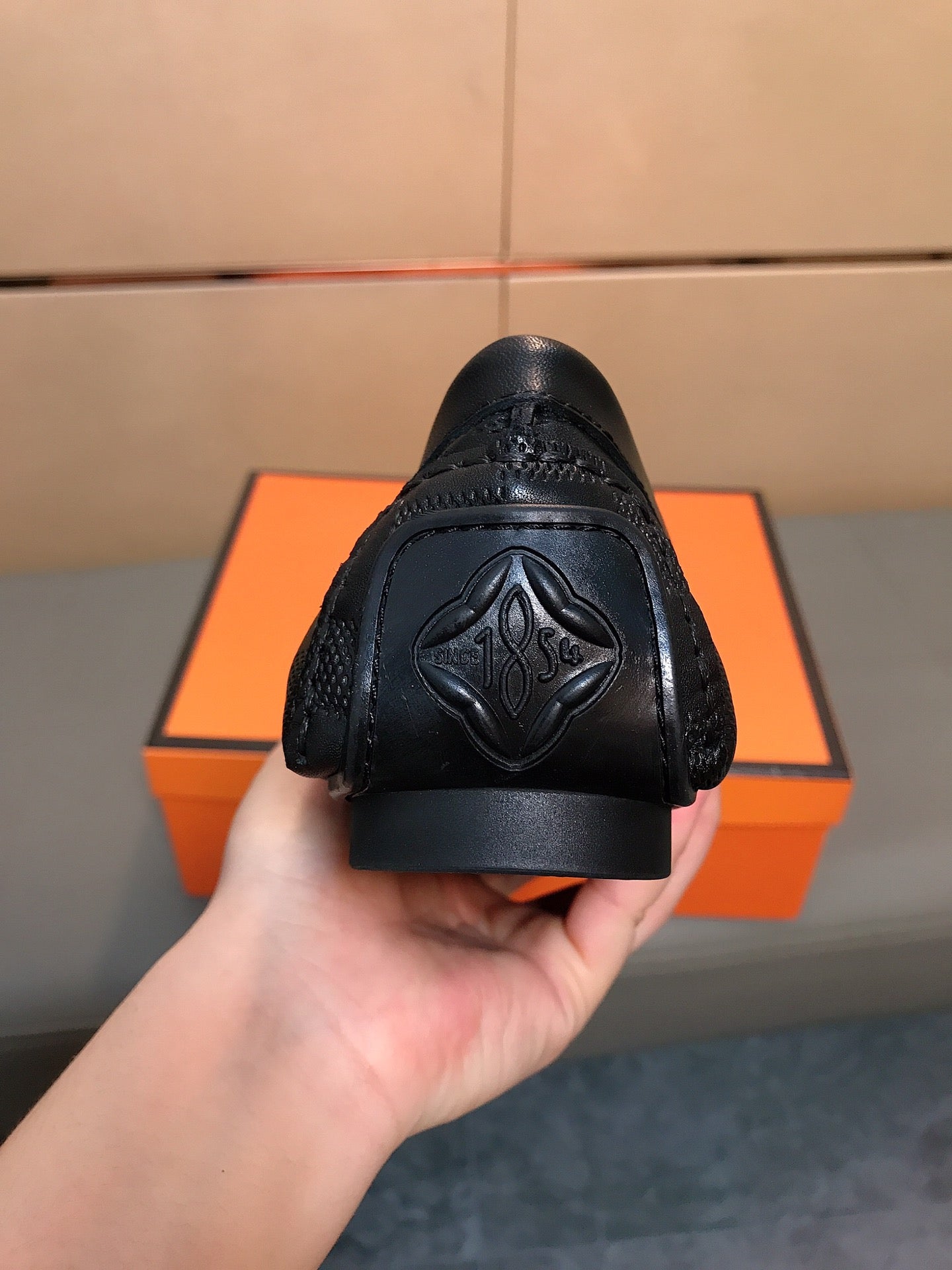 LV LOAFERS IN BLACK DAMIER CALFSKIN