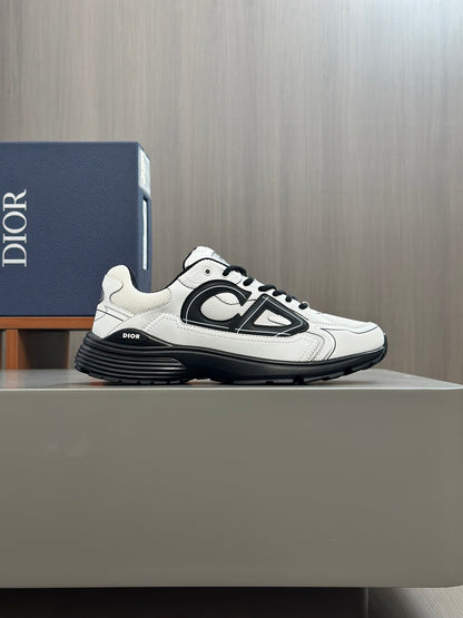 CD B30 SNEAKER WHITE AND BLACK MESH FABRIC