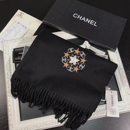 CC Scarf 200 CM In Black Cashmere 287466