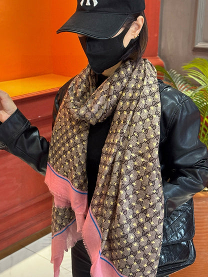 GG Classic 200CM Brown Pink Wool 287730