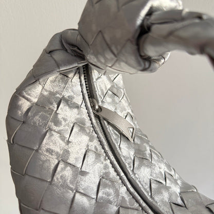 Bottega Veneta 2026 Jodie Bag 23cm Silver Lambskin 137034