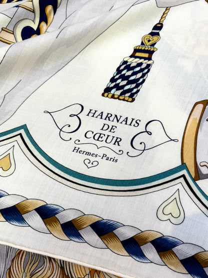 Harnais De Coeur Scarf 135 CM In Pink Colorful Cashmere And Silk 381093