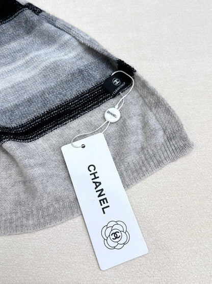 CC Scarf 210 CM In Grey Blue Cashmere 403864