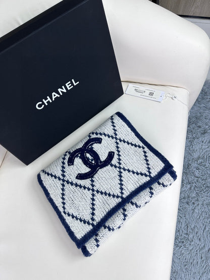 CC Scarf 180 CM In Grey Mix Dark Blue Cashmere 407234