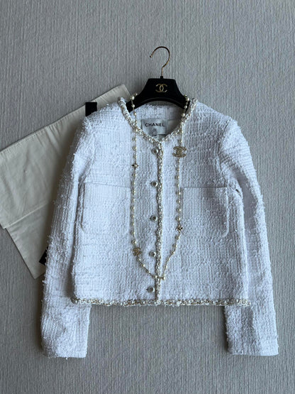CC 25 Jacket In White Cotton 234889