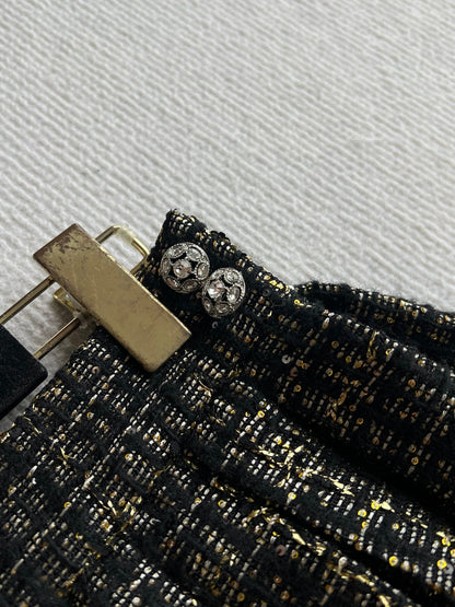 CC 25 Set Tweed Black Polyester Wool 289987
