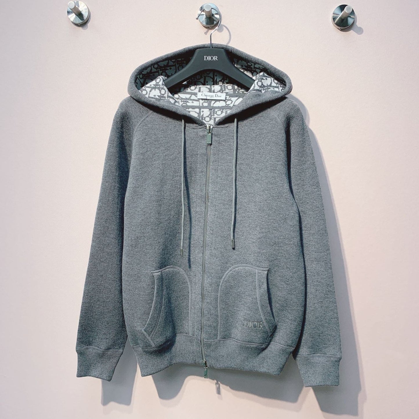 CD 25 Double-Sided Knitted Hooded Jacket 293319