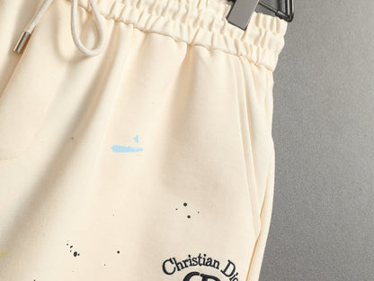 CD 26A Men Terry Cloth Short Oblique Embroidery Fabric 285977