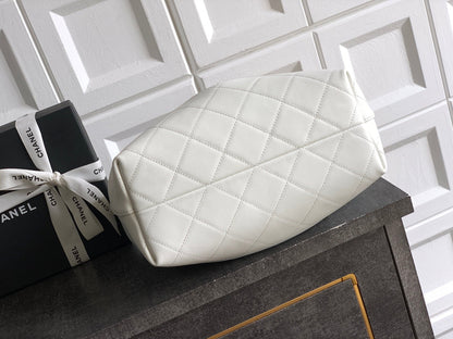 Chanel 2026 Hobo Bag 29cm White Calfskin