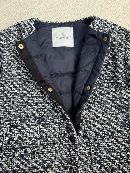 MC 2025 Jacket Black White Tweed Fabric