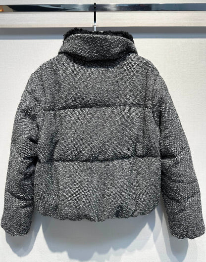 MC 2025 Jacket Black White Tweed Lambwool