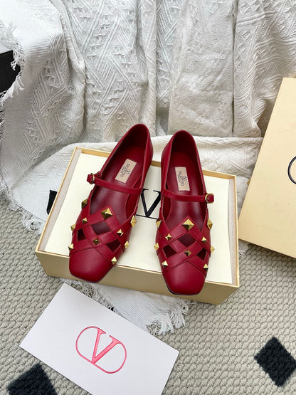 VT 26s Mary Jane Ballet Flats Lambskin