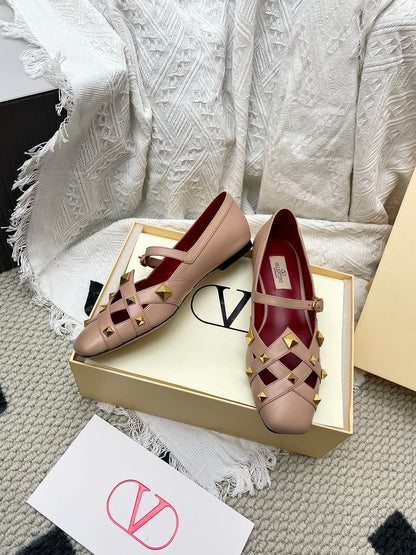 VT 26s Mary Jane Ballet Flats Lambskin