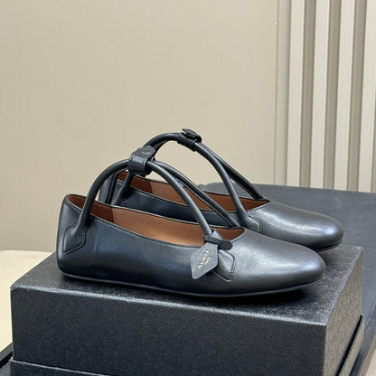 ALAIA  Le Teckel  Ballet Flats Black Sheepskin 468731