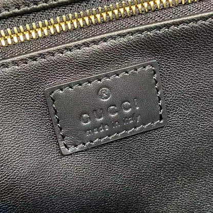 Gucci 25 Siena Bag Black Gold Leather 292363