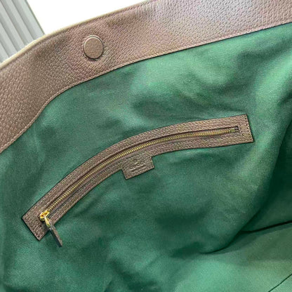 Gucci 25 Beatrix 40cm Handbag Beige mix Dark Brown Canvas Leather 292317