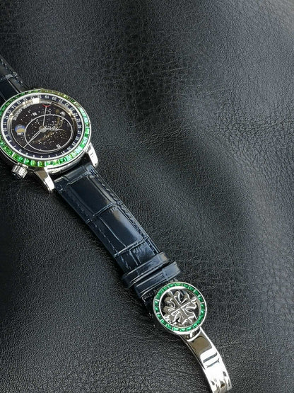 Patek Philippe Celestial Grand Complication 44mm Green Gemstones Blue Dial
