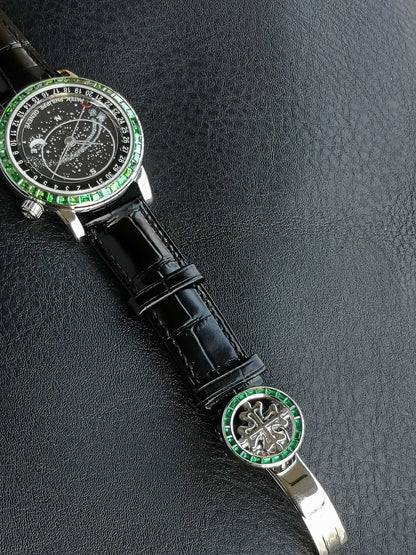 Patek Philippe Celestial Grand Complication 44mm Green Gemstones Black Dial